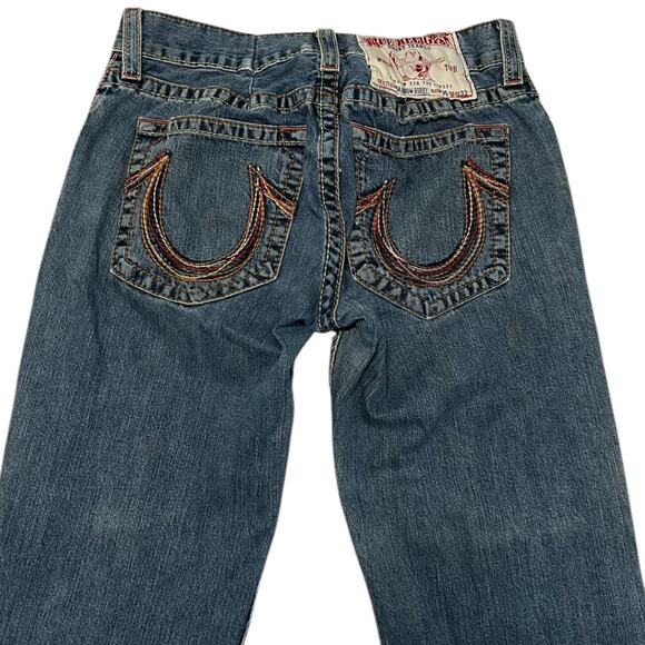 True Religion Y2K Rainbow Bobby Straight Jeans - Picture 4 of 5